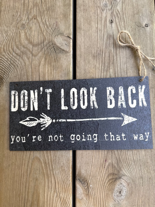 Finérskilt , Don’t look back…